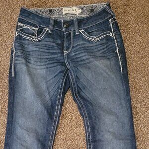 Women's Ariat 29L Bootcut Real Denim Jean W 30 L 43